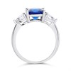 Silver Cubic Zirconia Trilogy Ring - F6053 Alternative Image