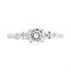 Silver Cubic Zirconia Trilogy Ring - F6070 Alternative Image