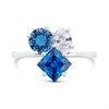 Silver Cubic Zirconia Fancy Ring - F6071 Alternative Image
