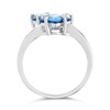 Silver Cubic Zirconia Fancy Ring - F6071 Alternative Image