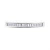 Silver Cubic Zirconia Half Eternity Ring - F6079 Alternative Image