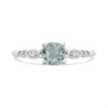 Silver Cushion Blue Topaz And CZ Ring - F6111 Alternative Image