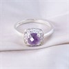 Silver Amethyst And CZ Ring - F6114 Alternative Image