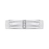 Silver Three Diamond-Set Band Ring - F62005 Alternative Image