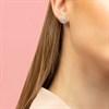 Disney Silver Cubic Zirconia Princess Crown Stud Earrings - F67102 Alternative Image