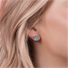 Disney Silver Stitch Flower Stud Earrings - F67105 Alternative Image
