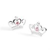 Disney Silver Princess Crown CZ Stud Earrings - F67112 Alternative Image