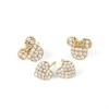 Disney Gold Plated Sterling Silver CZ Minnie And Heart Earrings Set - F67142 Alternative Image