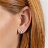 Disney Rose Gold Plated Sterling Silver Minnie CZ Stud Earrings - F67144 Alternative Image