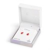 Disney Gold Plated Sterling Silver Princess CZ Red Apple Stud Earrings - F67145 Alternative Image