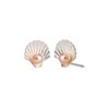 Disney Silver Little Mermaid Pearl Shell Stud Earrings - 9mm - F6729 Alternative Image