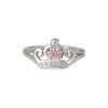 Disney Silver Cubic Zirconia Princess Crown Children's Ring - F6735 Alternative Image