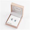 Disney Silver Stitch Blue Enamel Stud Earrings - F6762 Alternative Image