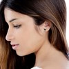 Disney Silver Minnie Red Crystal Birthstone Stud Earrings - January - F6775 Alternative Image