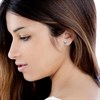Disney Silver Minnie Blue Crystal Birthstone Stud Earrings - March - F6777 Alternative Image