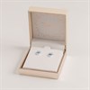 Disney Silver Minnie Blue Crystal Birthstone Stud Earrings - December - F6786 Alternative Image