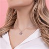 Disney Silver Minnie Cubic Zirconia Bow Necklace - F6789 Alternative Image
