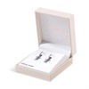 Disney Silver Lilo And Stitch Crystal Hoop Earrings - F6790 Alternative Image