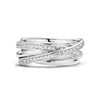 TI SENTO Silver Cubic Zirconia Wrap Ring - F6901 Alternative Image