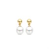 TI SENTO Gold Plated Silver Simulated Pearl Earrings - F69105 Alternative Image