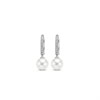 TI SENTO Silver 7696PW Simulated Pearl CZ Earrings - F69109 Alternative Image
