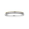 TI SENTO Gold Plated Silver 23086ZY CZ Double Row Bangle - F69136 Alternative Image