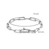 TI SENTO Silver Cubic Zirconia Paper Link Bracelet - F6913 Alternative Image