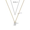 TI SENTO Gold Plated Silver 34087ZY/42 CZ Necklace - F69140 Alternative Image