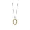TI SENTO Gold Plated Silver 34091ZY/42 CZ Oval Necklace - F69141 Alternative Image