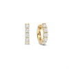 TI SENTO Gold Plated Silver 7718ZY CZ 14MM Huggie Earrings - F69143 Alternative Image