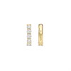 TI SENTO Gold Plated Silver 7718ZY CZ 14MM Huggie Earrings - F69143 Alternative Image