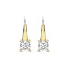 TI SENTO Gold Plated Silver 78009ZY CZ Earrings - F69144 Alternative Image