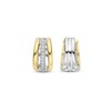 TI SENTO Gold Plated Silver 78010ZY CZ Huggie Earrings - F69145 Alternative Image