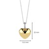 TI SENTO GP Silver 6745SY CZ Heart Necklace - F69151 Alternative Image