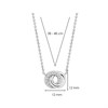 TI SENTO Silver Cubic Zirconia Circle Necklace - F6917 Alternative Image