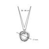 TI SENTO Silver Cubic Zirconia Twist Necklace - F6918 Alternative Image