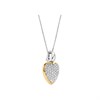 TI SENTO Gold Plated Silver Cubic Zirconia Heart Necklace - F6923 Alternative Image