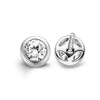 TI SENTO Silver Cubic Zirconia Solitaire Stud Earrings - F6925 Alternative Image