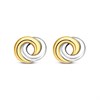 TI SENTO Gold Plated Silver Circle Stud Earrings - F6929 Alternative Image