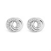 TI SENTO Silver Cubic Zirconia Circle Stud Earrings - F6930 Alternative Image