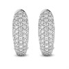 TI SENTO Silver Cubic Zirconia Huggie Earrings - F6931 Alternative Image