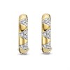 TI SENTO Gold Plated Silver Geo Hoop Earrings - F6932 Alternative Image