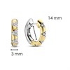 TI SENTO Gold Plated Silver Geo Hoop Earrings - F6932 Alternative Image