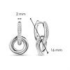 TI SENTO Silver Cubic Zirconia Twist Drop Earrings - F6934 Alternative Image