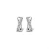 TI SENTO Silver Kiss Hoop Earrings - F6990 Alternative Image