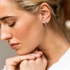 TI SENTO Silver Kiss Hoop Earrings - F6990 Alternative Image