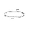 TI SENTO Silver Cubic Zirconia Bangle - F6992 Alternative Image