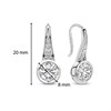 TI SENTO Silver Cubic Zirconoa Hook Wire Earrings - F6993 Alternative Image