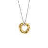 TI SENTO Silver Gold Plated 3972ZY/42 Twisted CZ Necklace - F6994 Alternative Image