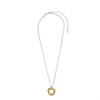 TI SENTO Silver Gold Plated 3972ZY/42 Twisted CZ Necklace - F6994 Alternative Image